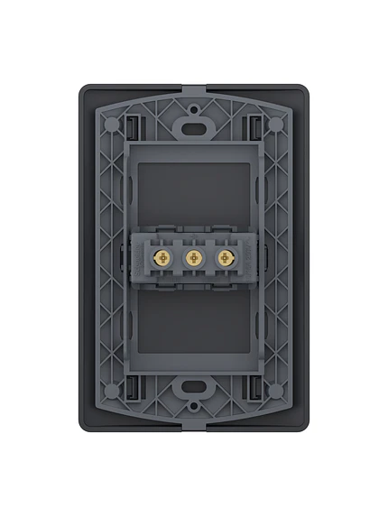 Placa Genesis Toma Simple 10A Black Schneider MWD60296 3