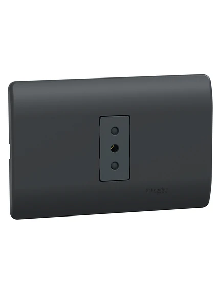 Placa Genesis Toma Simple 10A Black Schneider MWD60296 6