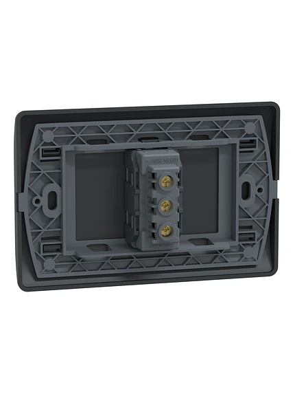 Placa Genesis Toma Simple 10A Black Schneider MWD60296 8