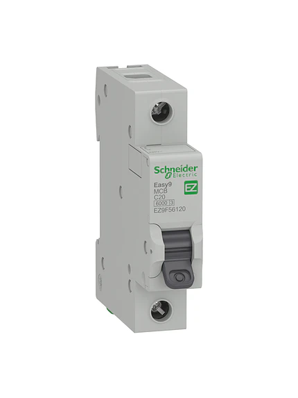 Interruptor Automático 1P 20A 6kA C Schneider EZ9F56120 1
