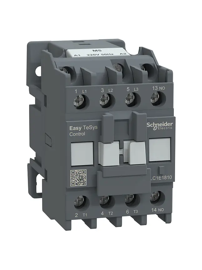Contactor Easypact Tvs 3P 18A 220V Schneider LC1E1810M5 1
