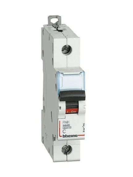 Interruptor Automático 1P 20A Curva C 6kA Bticino 1