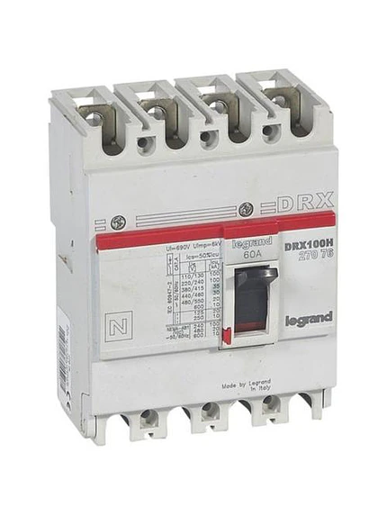 Interruptor Aut Caja Moldeada DRX 125 4P 60A 36KA Legrand 2