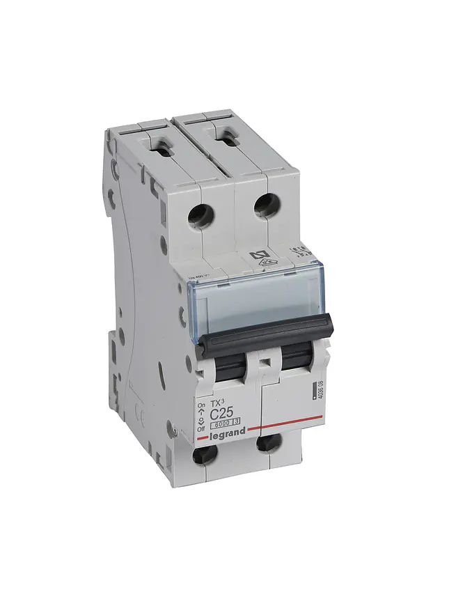 Interruptor Automático Legrand TX3 2P 25A Curva C 6KA 1