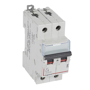 Interruptor Magnetotérmico Legrand Dx3 2P 4A Curva C 6Ka