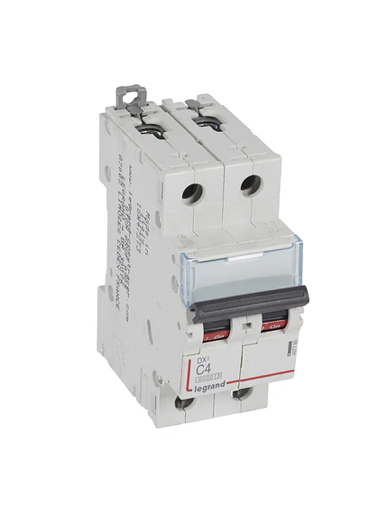 Interruptor Magnetotérmico Legrand Dx3 2P 4A Curva C 6Ka 1