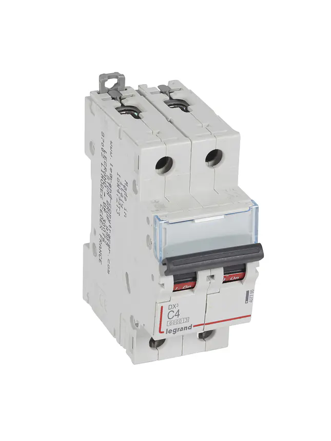 Interruptor Magnetotérmico Legrand Dx3 2P 4A Curva C 6Ka 1