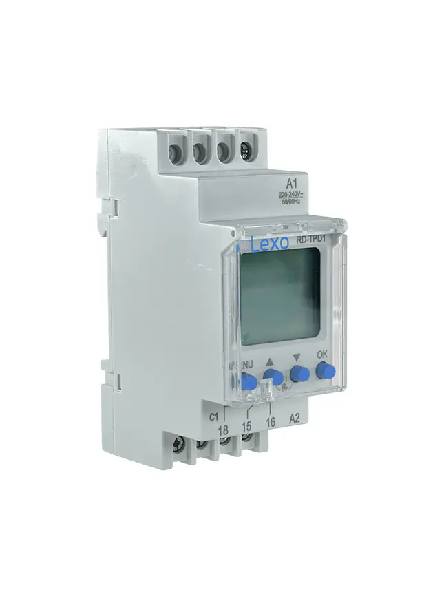 Relé Temporizador Semanal Digital Lexo 220-240V AC/DC 1