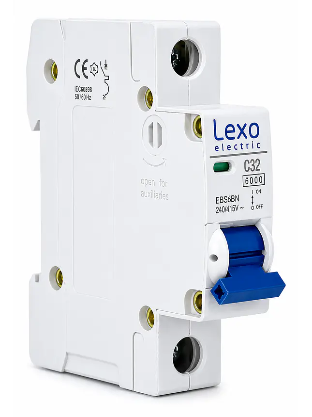 Interruptor Automático 1x32 Curva C 6ka Lexo Ebs6bn 1