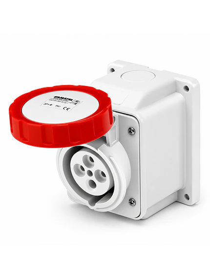 Enchufe Industrial Hembra Sobrep 3p+t 32a 380v Ip67 Gewiss 1