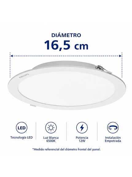 PANEL LED PHILIPS SMARTBRIGHT SLIM 7,8W 6500K 900LM 2