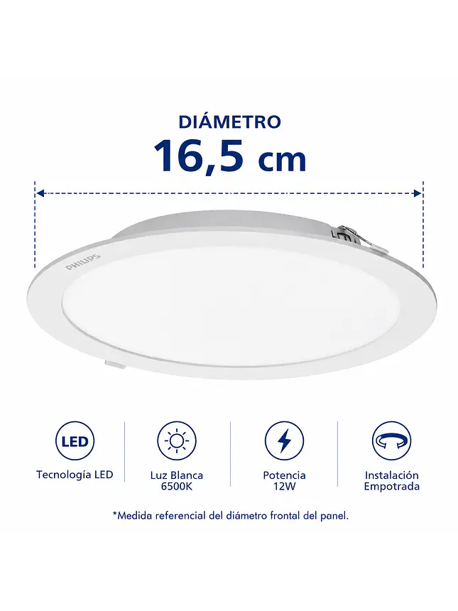 PANEL LED PHILIPS SMARTBRIGHT SLIM 7,8W 6500K 900LM 2