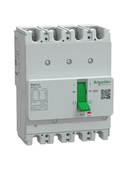 Interruptor Schneider GoPact MCCB 4P 50A 15kA 1