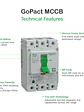 INTERRUPTOR SCHNEIDER GOPACT MCCB 4P 50A 15KA G12E4F50 - Miniatura 2