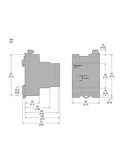 Relé Diferencial Schneider Vigirex RH99M 220-240V 56173 2