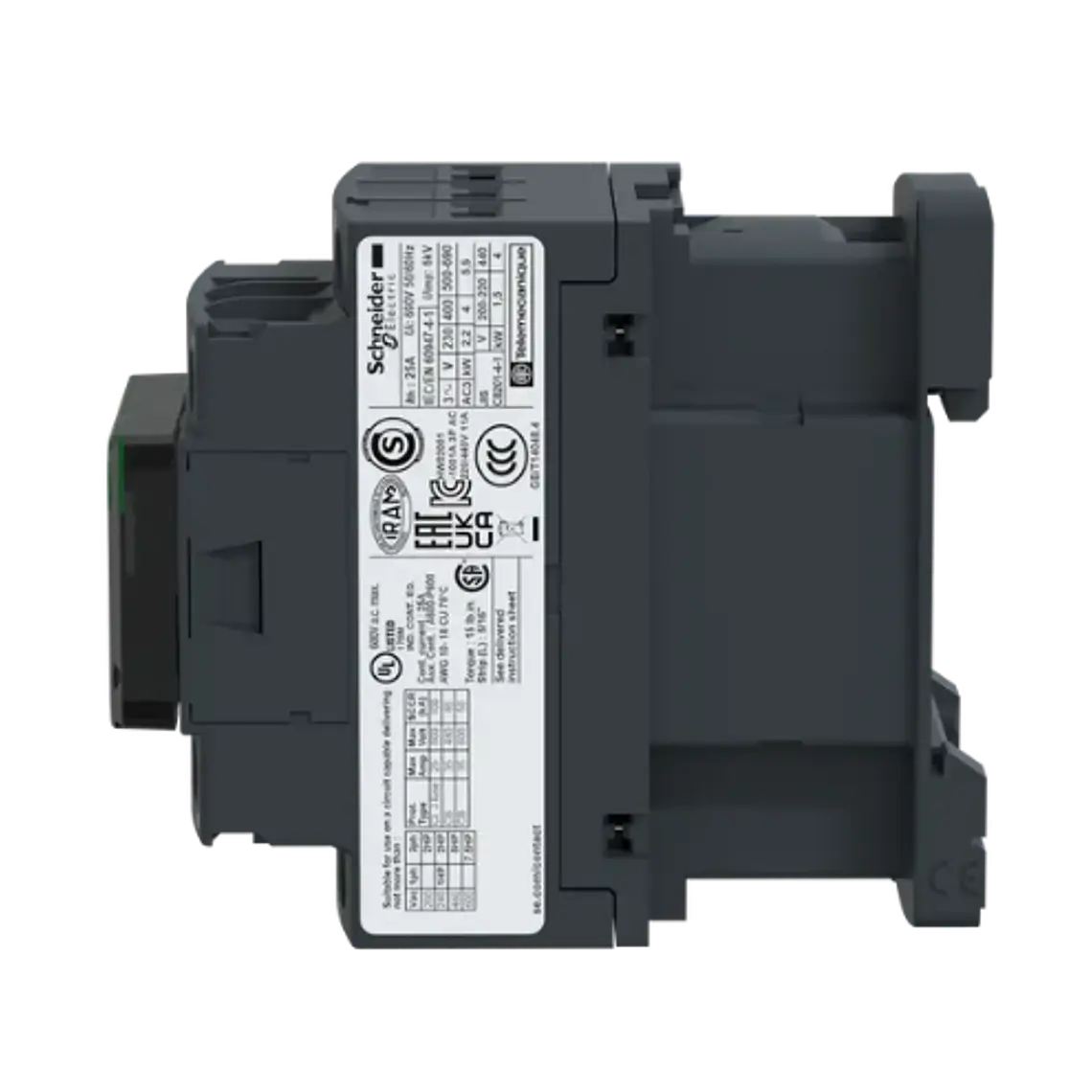 LC1D25M7 Contactor TeSys D – 25A – Bobina 220V AC 4