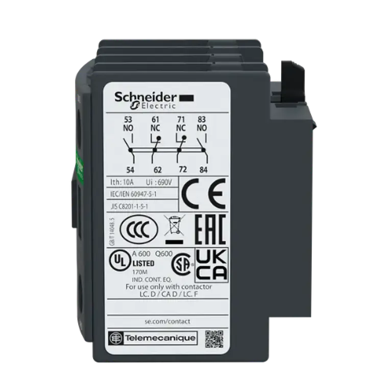 LADN22 – Bloque de Contacto Auxiliar 2NO+2NC 4