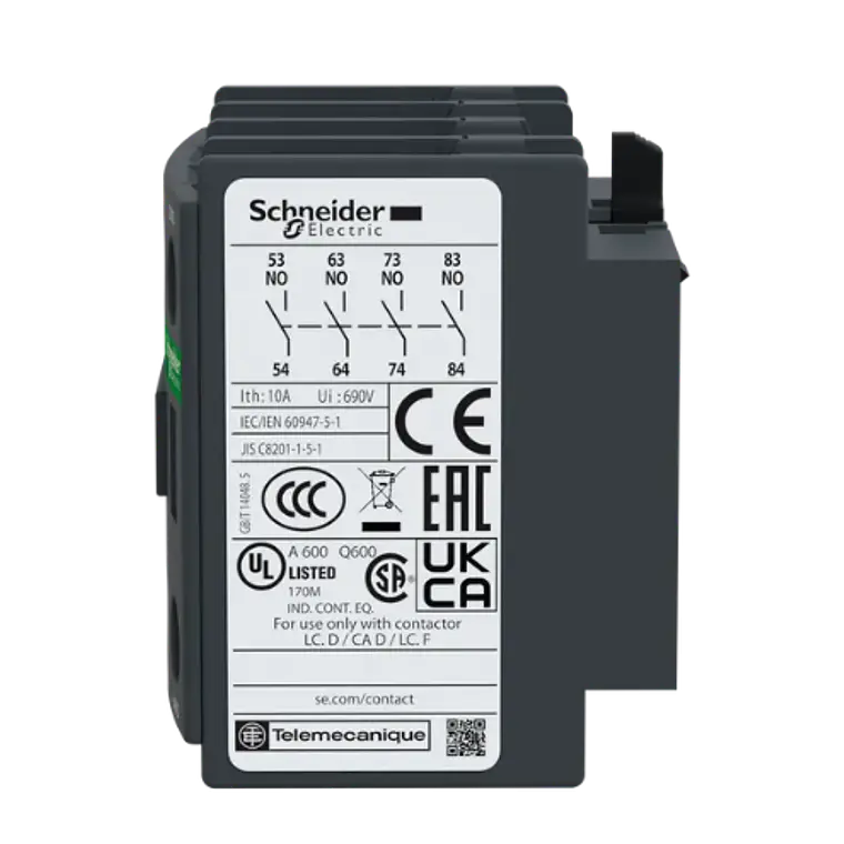 LADN40 – Bloque de Contacto Auxiliar 4NO 4