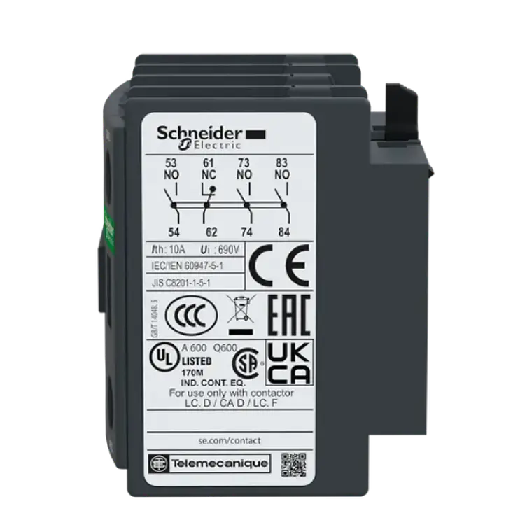 LADN04 – Bloque de Contacto Auxiliar 4NC 3