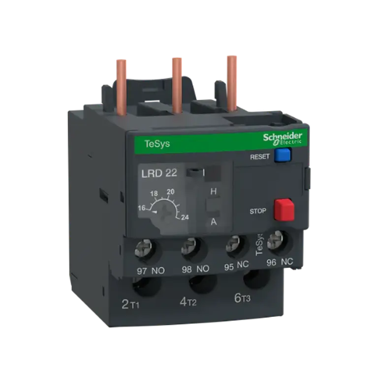 LRD22 - Relé de Sobrecarga Térmica TeSys 16–24A Clase 10A Schneider Electric 1
