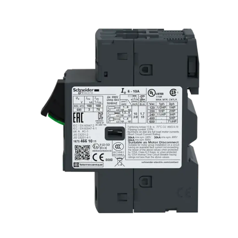 GV2ME14 Guardamotor TeSys 6–10A Schneider Electric 4