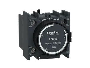 Cabeza Temporizada LADR2 TeSys D – 1NA + 1NC (Retardo a la Desconexión) 1-30s