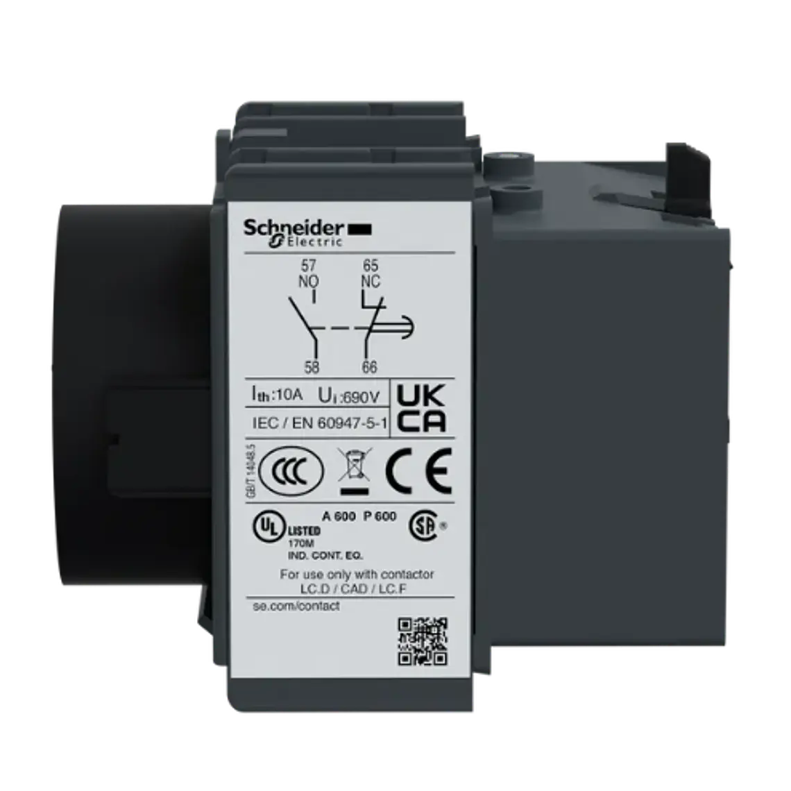 Cabeza Temporizada LADR4 TeSys D – 1NA + 1NC (Retardo a la Desconexión) 10-180S 4