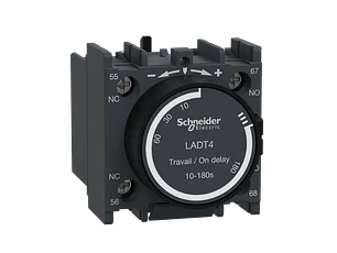 Cabeza Temporizada LADT4 TeSys D – 1NA + 1NC (Retardo a la Conexión) 10-180s