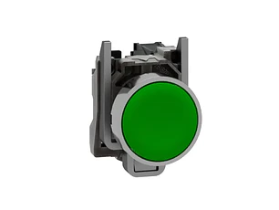 XB4BA31  Pulsador Verde Harmony – Metálico Ø22 mm, Retorno por Resorte