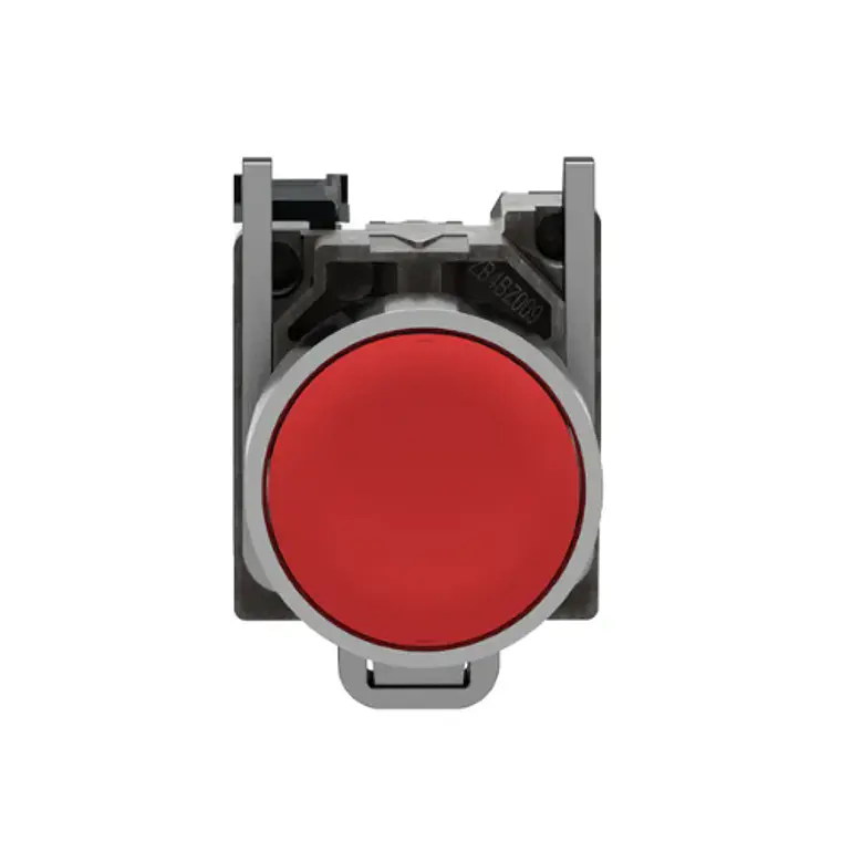 XB4BA42  Pulsador Rojo Harmony – Metálico Ø22 mm, Retorno por Resorte 2