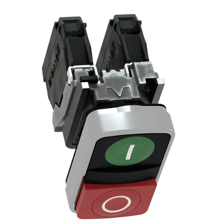 XB4BL73415  Pulsador Doble Harmony – Arranque / Parada, Metálico Ø22 mm 5