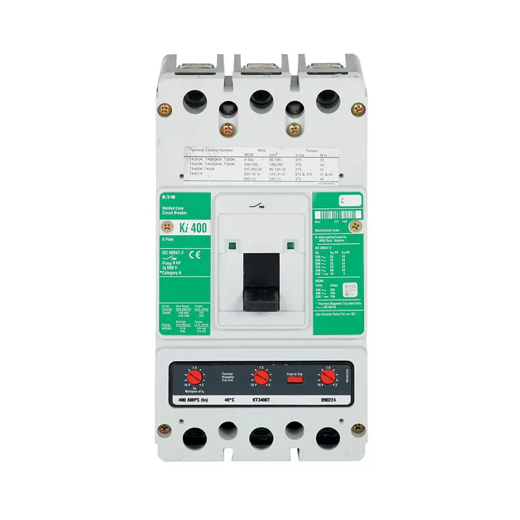 Breaker Industrial Cutler-Hammer KI3350 – Interruptor Automático Caja Moldeada 350 A, 3P 2