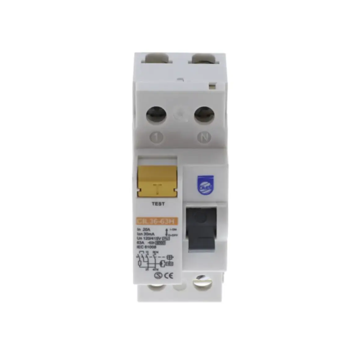 Breaker Diferencial CIL36-63H  20AMP Ciles – Protección Termomagnética para Riel DIN 3
