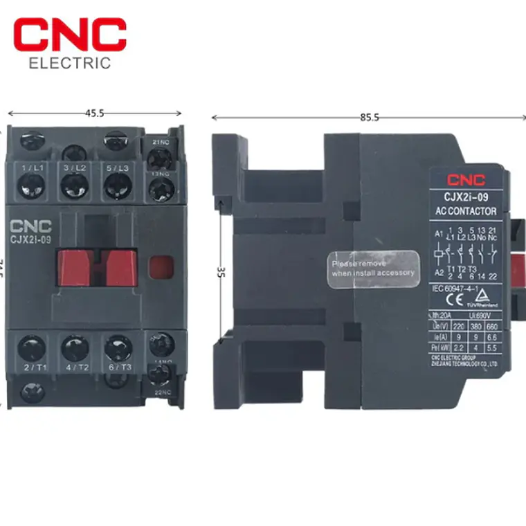 Contactor AC CJX2i-12 Bobina 110V – 3 Polos CNC  3