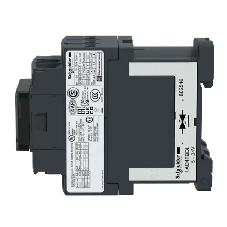 LC1D09FD Contactor TeSys D – 9A – Bobina 110VDC 3