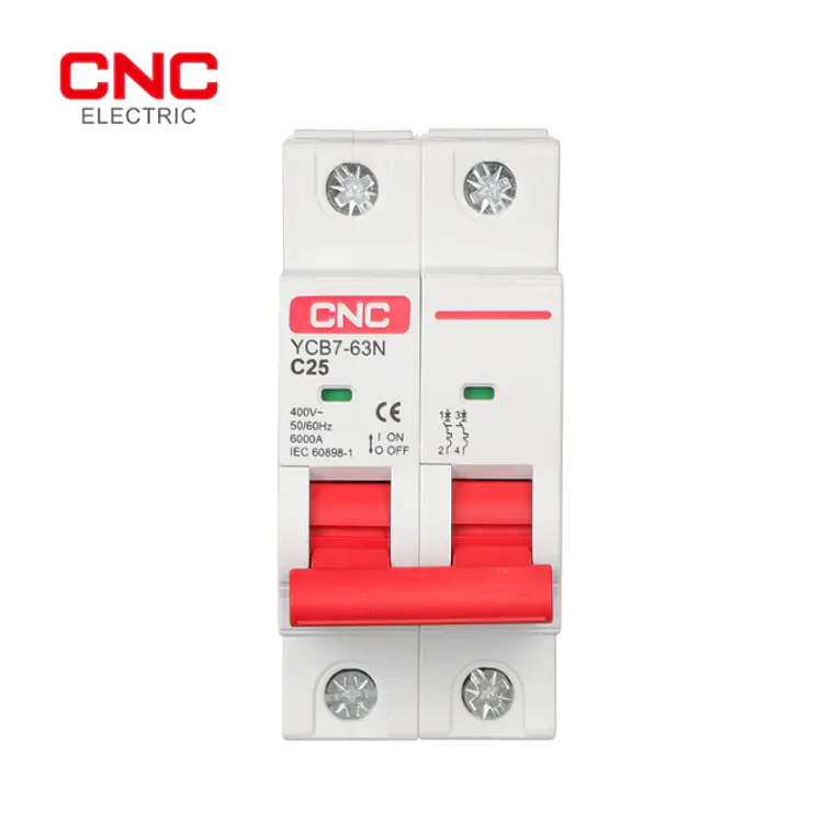 YCB7-63N2PC16 Mini interruptor bipolar 16Amp 6kA 230V 1