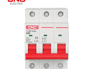 YCB7-63N3PC10 Mini interruptor tripolar 10Amp 6kA 230V