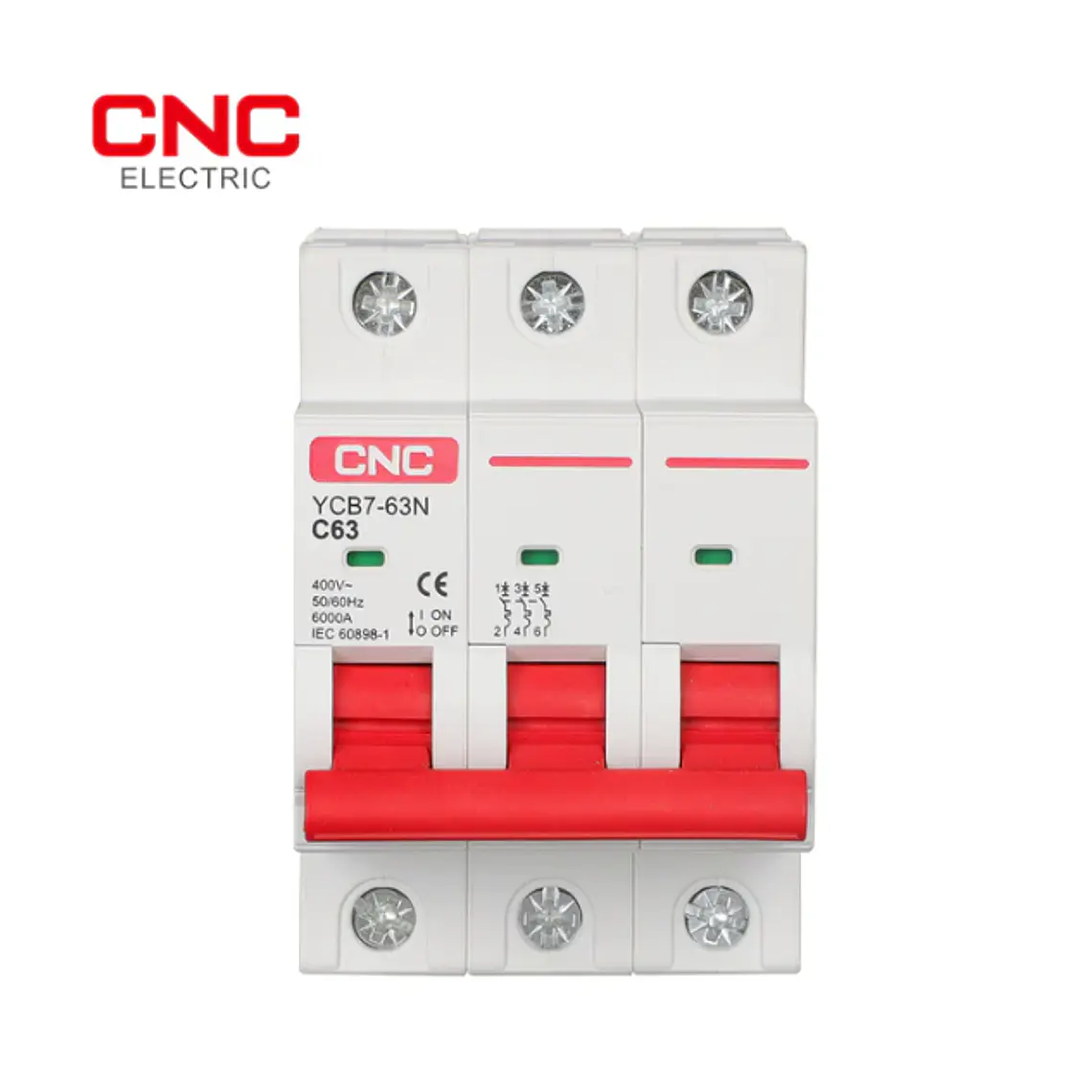 YCB7-63N3PC32 Mini interruptor tripolar 32Amp 6kA 230V 1