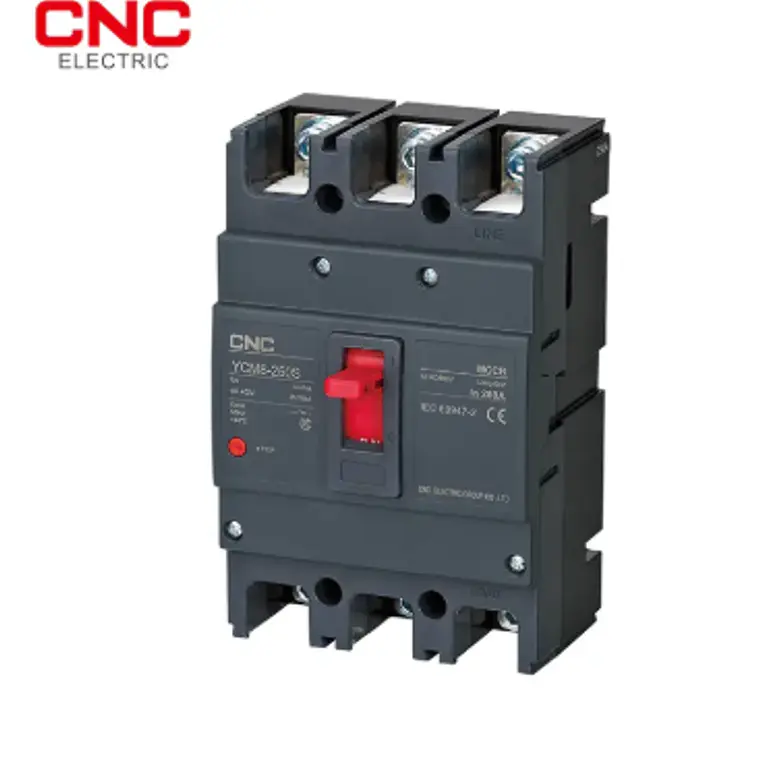 YCM8-125S/3300 80A Interruptor, 3 polos, Fijo 80Amp, Ruptura 400VAC / 15kA 1