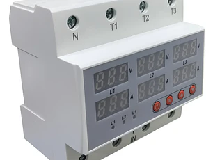 Protector de Voltaje y Corriente Trifásico 63A 3P+N RELETEK RM-FVA2