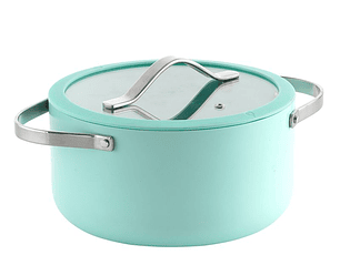 OLLA 24 CM CON TAPA DE VIDRIO MENTA UNIVERSAL