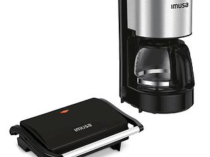 Combo Cafetera perfecta inox + Grill Basic