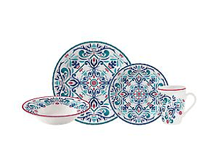 Vajilla Corona Antonella 4 puestos 16 piezas