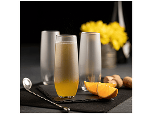 Set Live Vaso Champaña Stemless X 4 Unidades