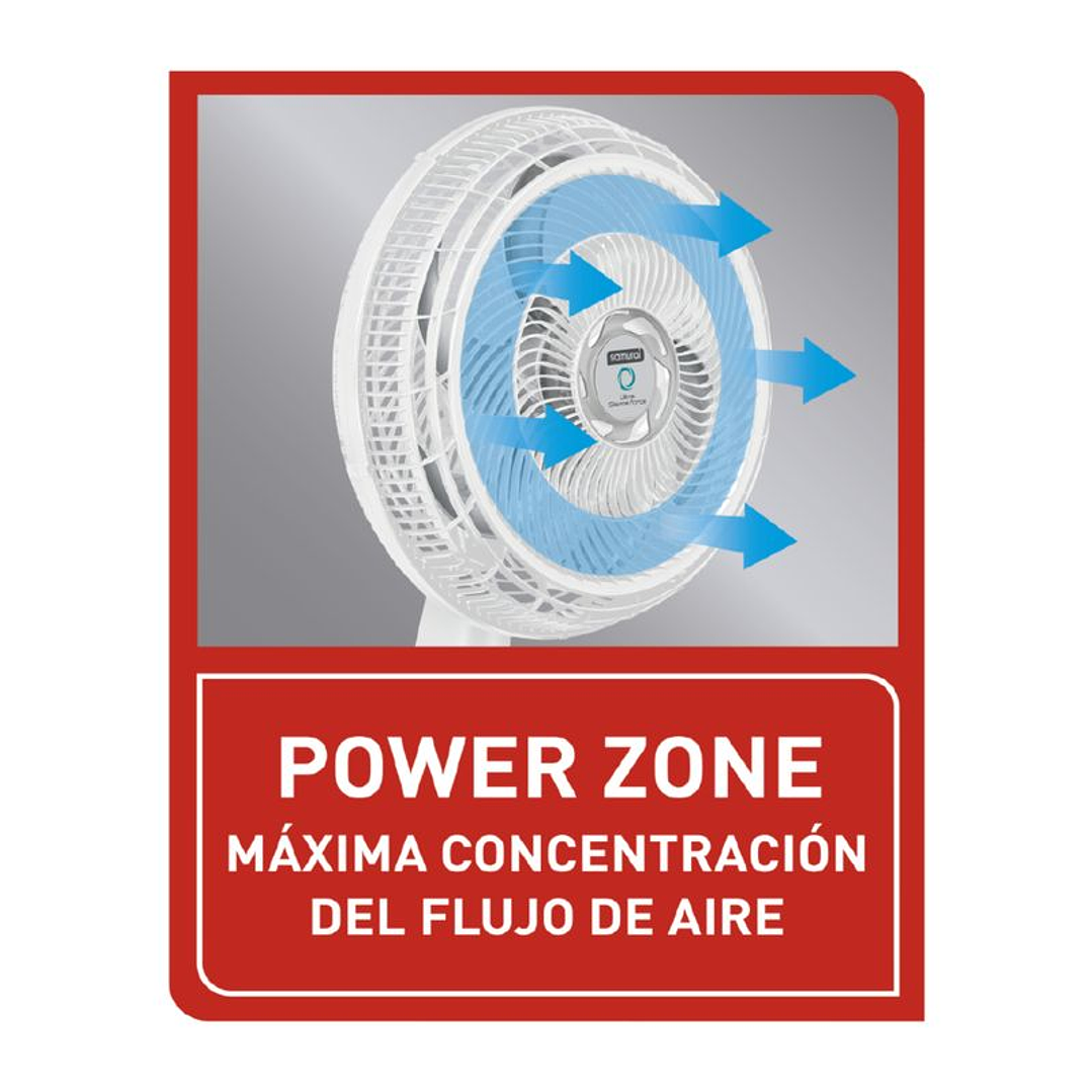 Ventilador SAMURAI Ultra Silence Force 2en1 blanco 5