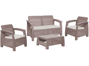 Juego de Sala Ferrara Confort Taupe / MQ