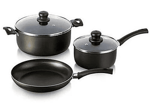 Juego de Ollas 5 Piezas Antiadherente Smart Beginner / Imusa