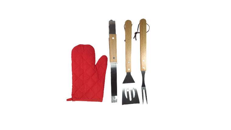 Set X 5 Pieza Asador Bbq 4