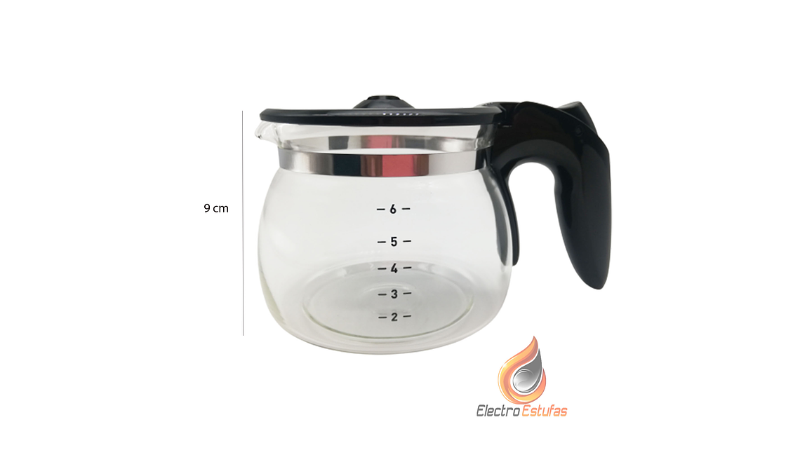 Jarra Vidrio 6 Tazas Para Cafetera Imusa Cafe Mini  3