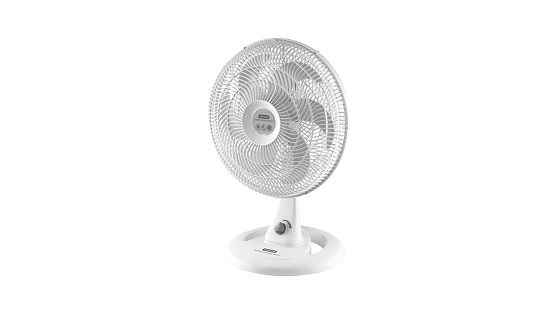 Repuesto Ventilador Samurái Turbo Base De Mesa Blanca 4